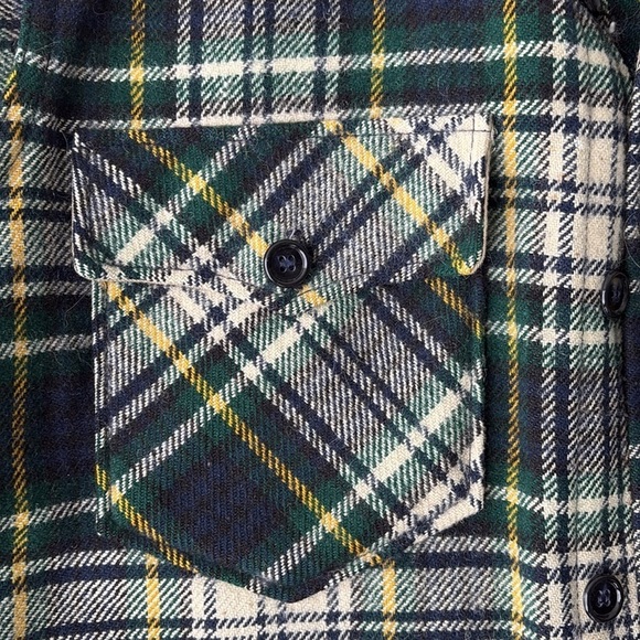 Vintage Woolrich Men's wool Plaid Flannel Shacket Medium - Picture 2 of 5